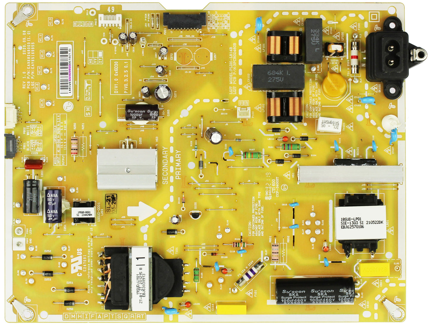 LG Power Supply Assembly - EAY65169955