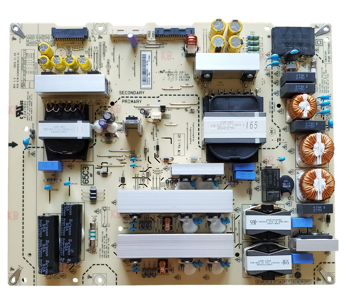 LG Pcb Assembly,Power Package - EBR37739401