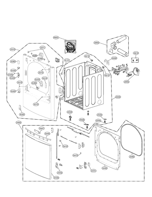 LG Door Assembly - ADC74908001
