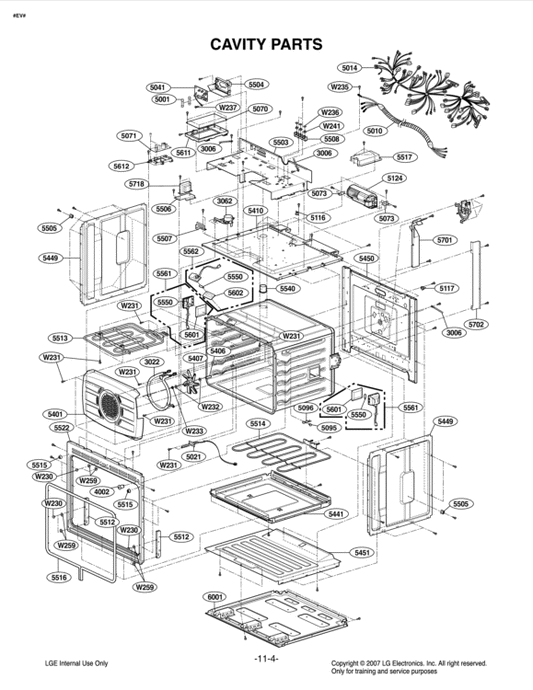 LG Oven Customized Nut - 1NZZW1N002B