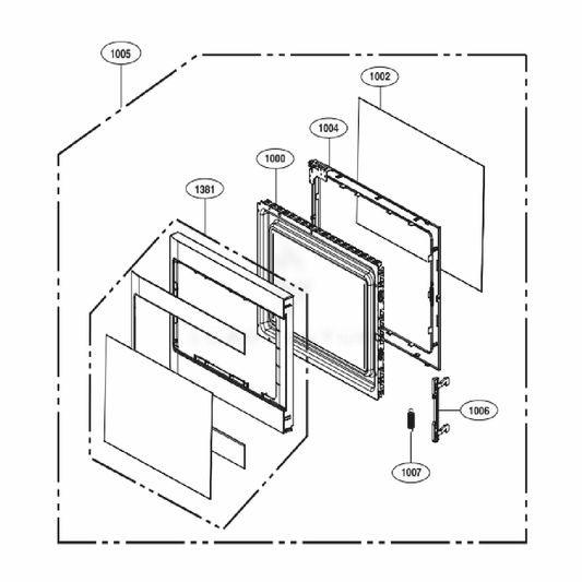 LG Door Assembly - ADC74886103
