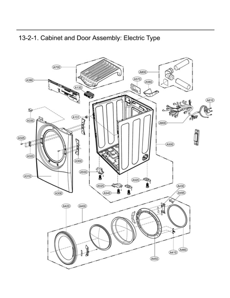 LG Cover Assembly,Cabinet - ACQ72301033