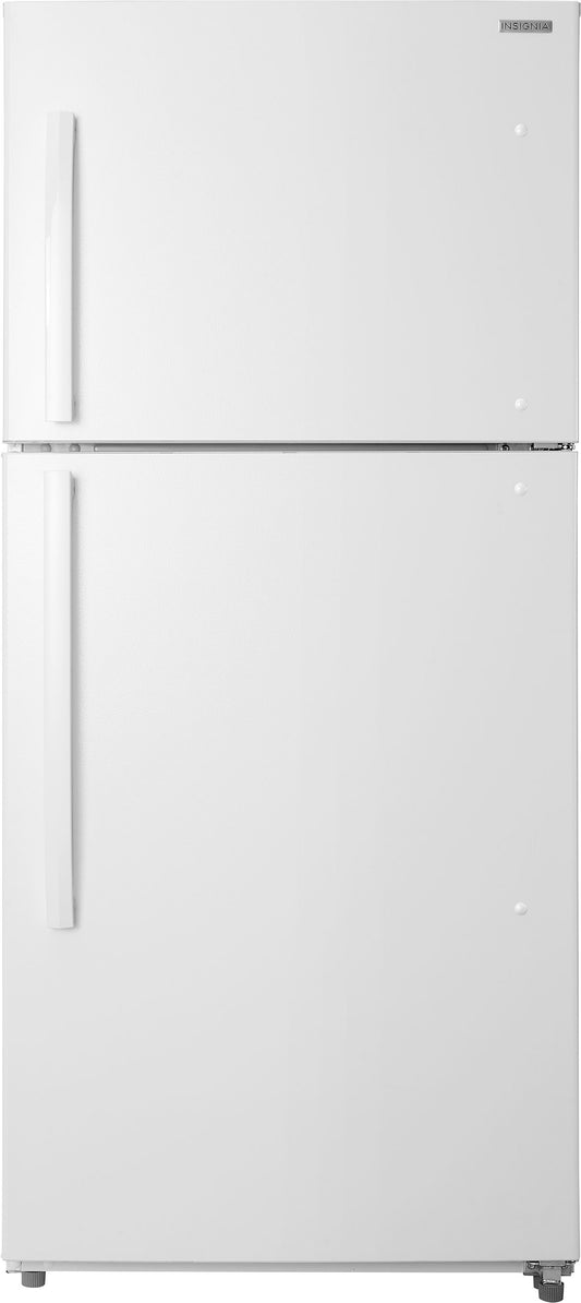Insignia NSRTM18WHD2 18 Cu. Ft. Top-Freezer Refrigerator with Handles - White