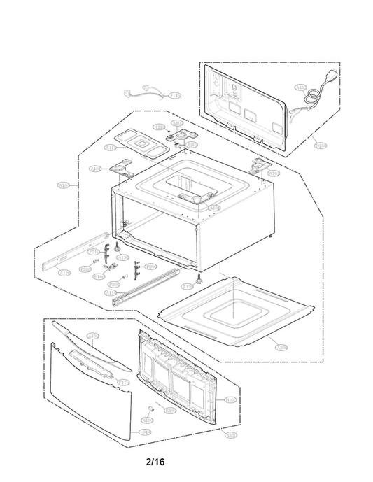 LG Front Cover Assembly - ACQ87681105