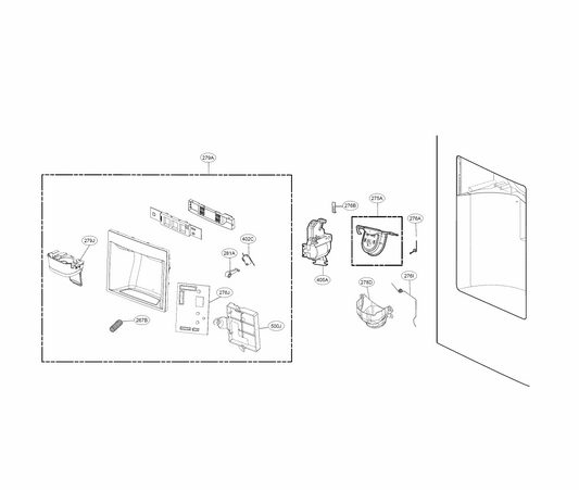 LG Display Cover Assembly - ACQ87466909