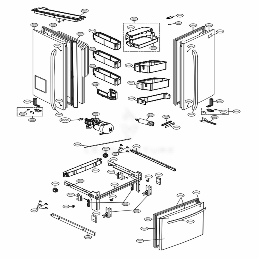 LG Front Plate Assembly - AGU75407904