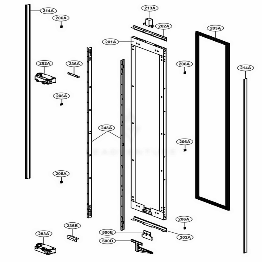 LG Door Gasket Assembly - ADX73490606