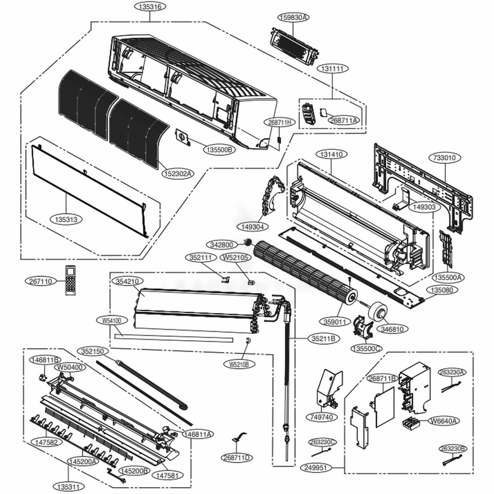 LG Tubing Tube Assembly - AJR73944708