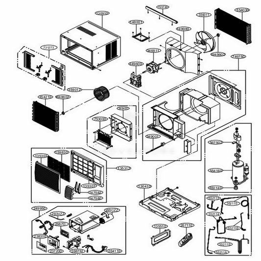 LG Condenserout Tube Assembly - AJR73083916