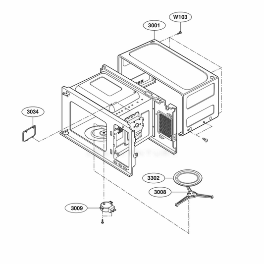 LG Insulator Cover - 3052W1M014A