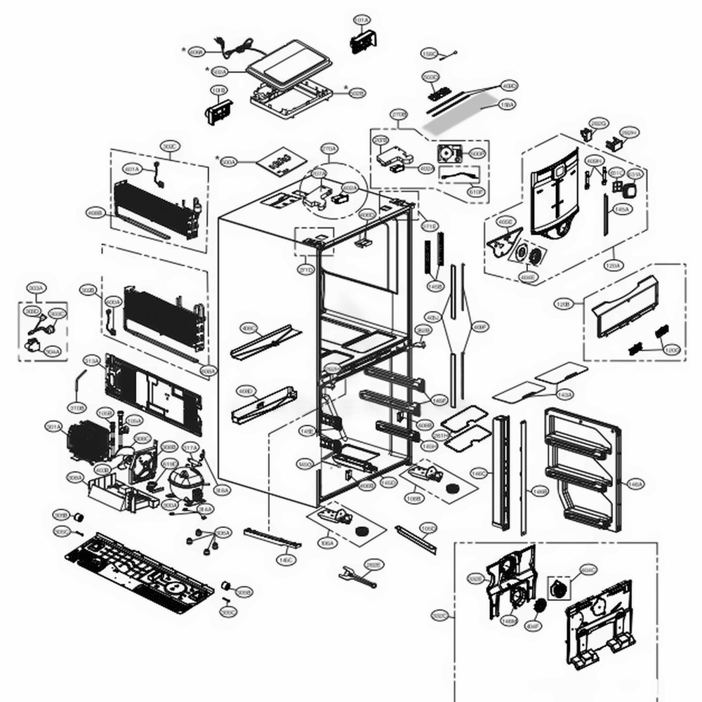 LG Duct Assembly,Connector - ADJ73632230