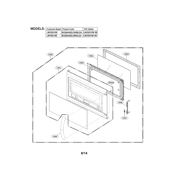 LG Door Assembly - ADC74347104