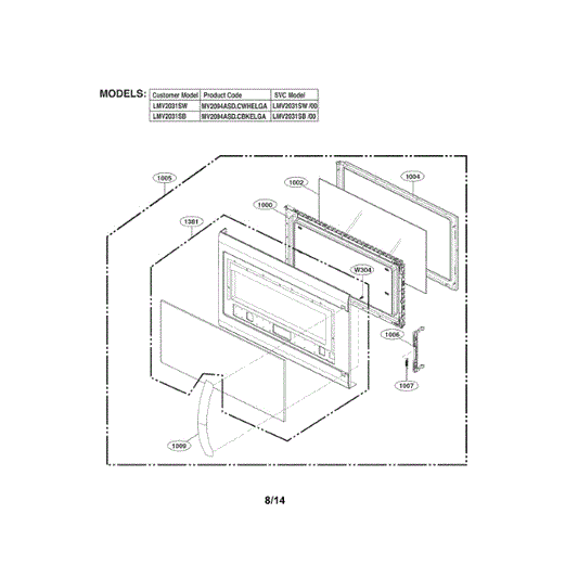 LG Door Assembly - ADC74347104