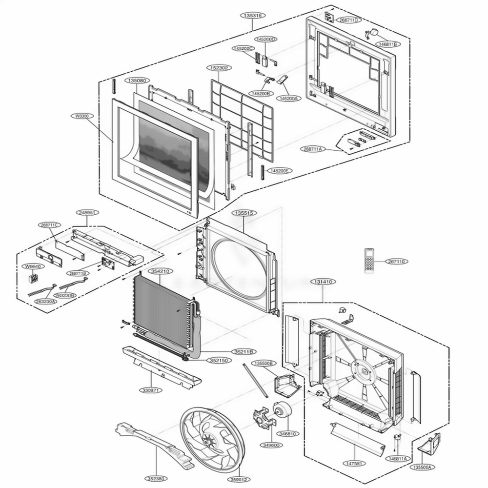 LG Motor Assembly,Dc,Indoor - EAU62843006