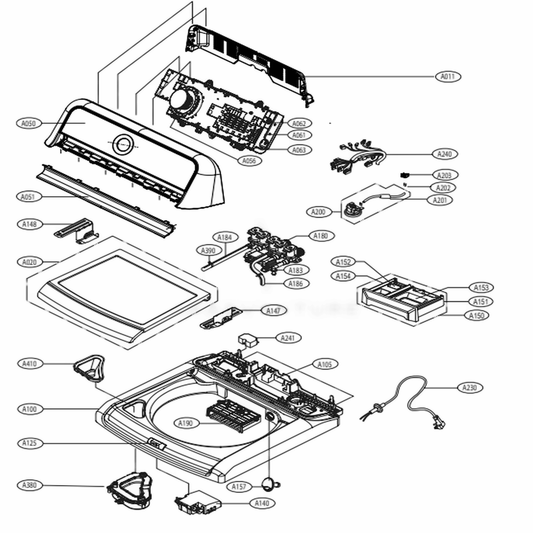 LG Front Panel Assembly - AGL75452947