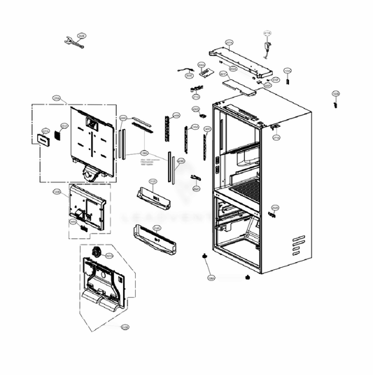 LG Refrigerator Motor Assembly, Dc - EAU64824806