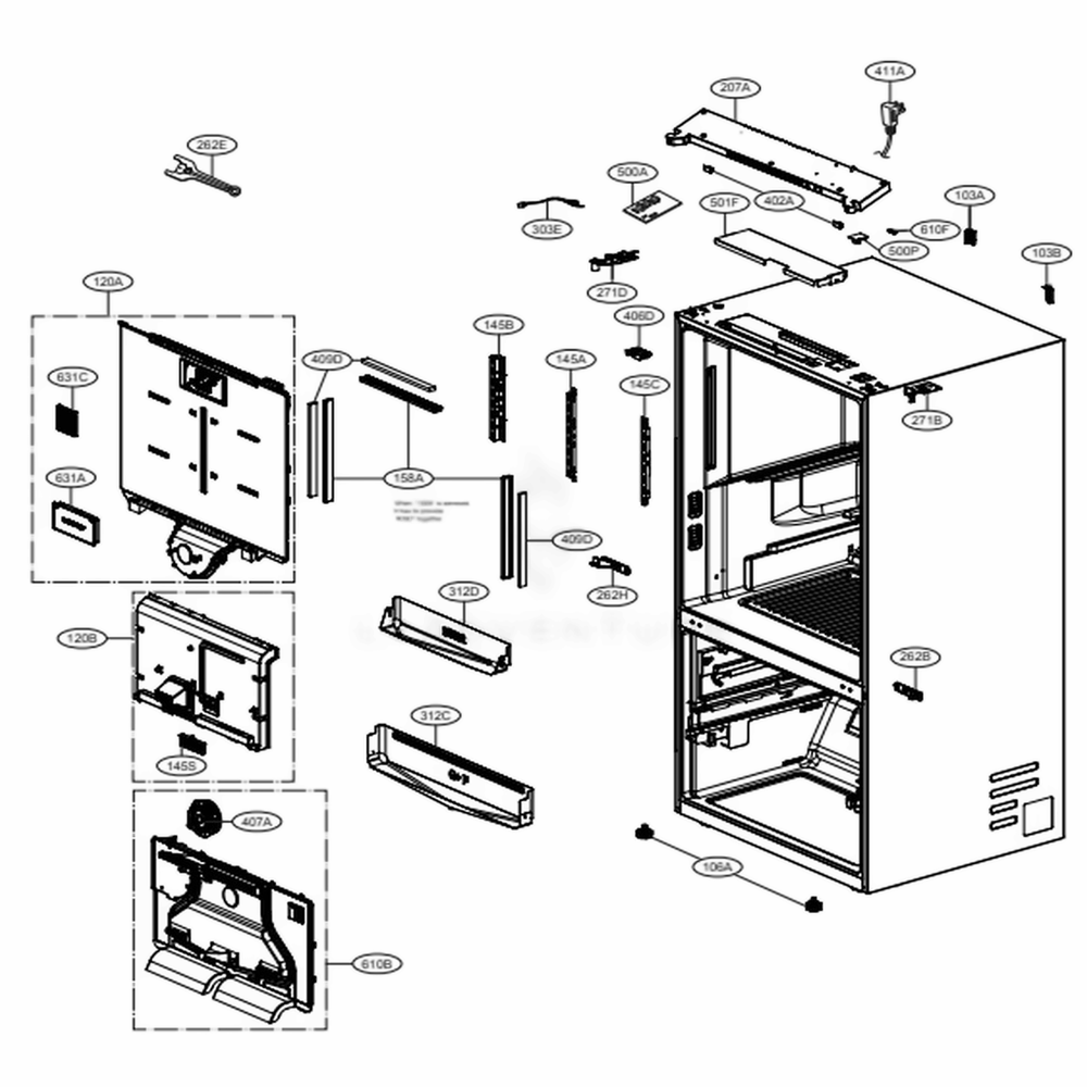 LG Multi Duct Assembly - ADJ75352103