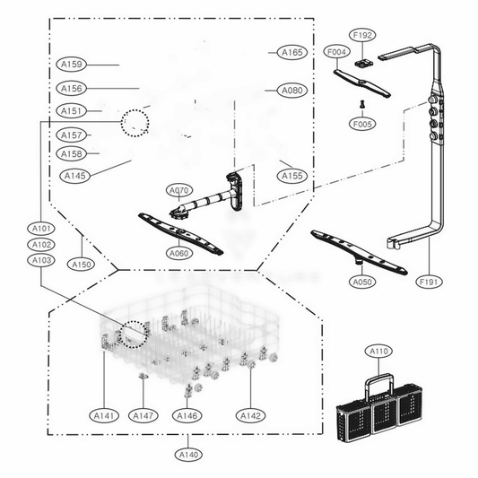LG Rack Assembly - AHB32983791