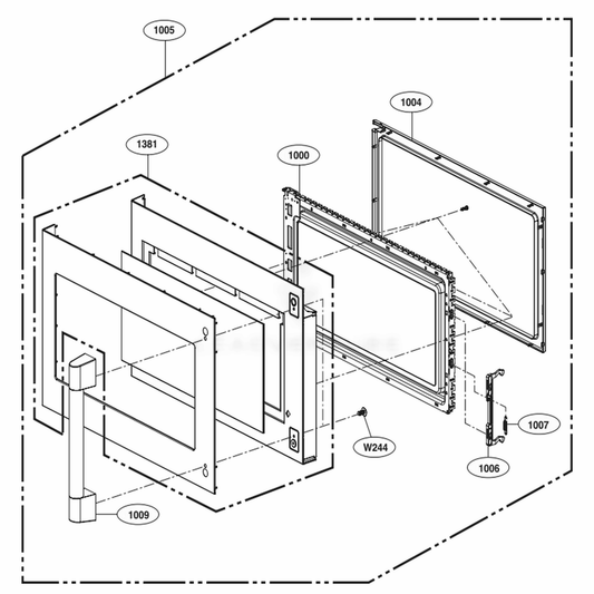 LG Full Door Assembly - ADC75065706
