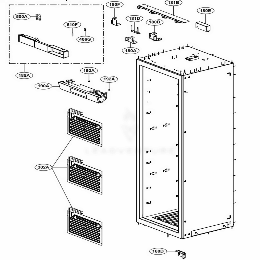 LG Range Cover Bracket - MAZ66006402