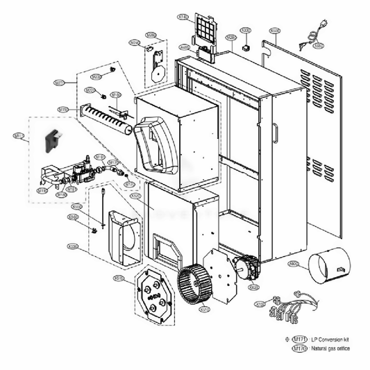 LG Motor Assembly, Fan - 383EEL9001X