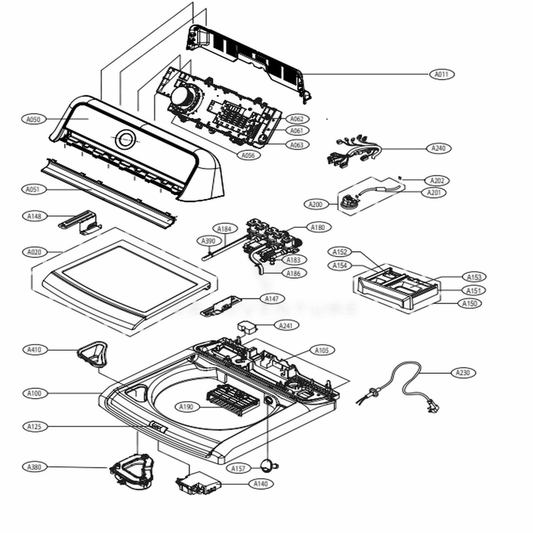 LG Front Panel Assembly - AGL75452907