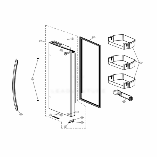 LG Refrigerator Door Foam Assembly - ADD73358350