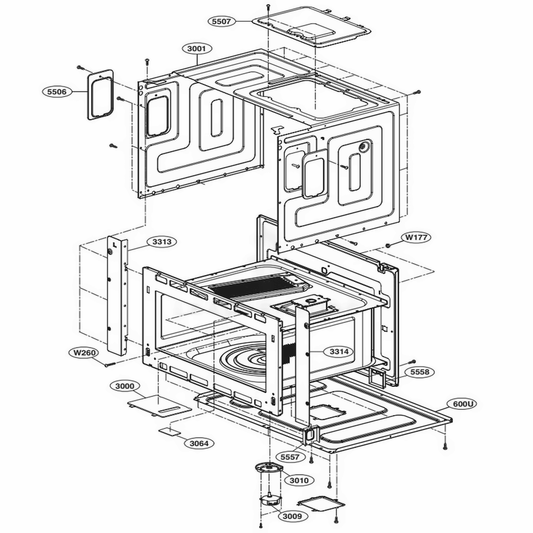 LG Insulator Cover - 3052W1M020A