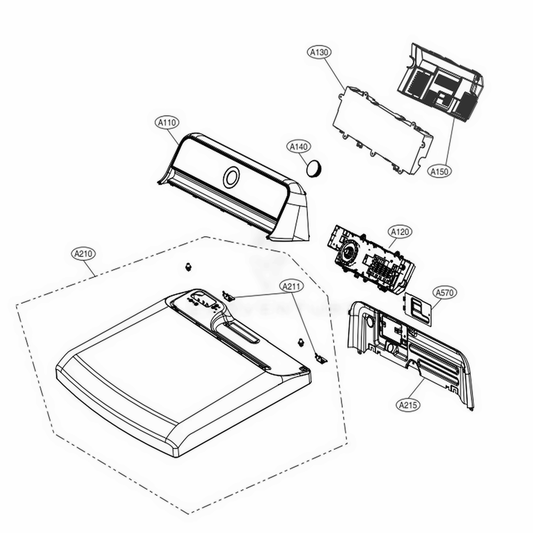 LG Top Plate Assembly - AGU72925514