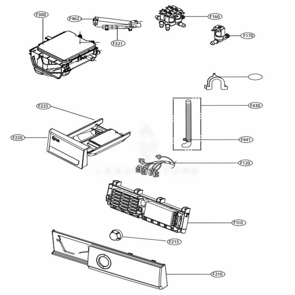 LG Panel Assembly,Drawer - AGL76733397