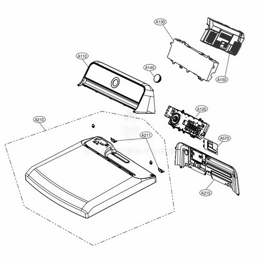 LG Rear Panel - MGC64406316