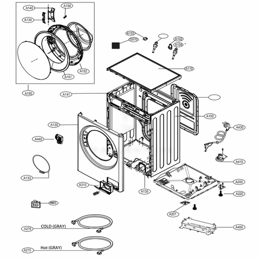 LG Cabinet Cover - MCK67732602