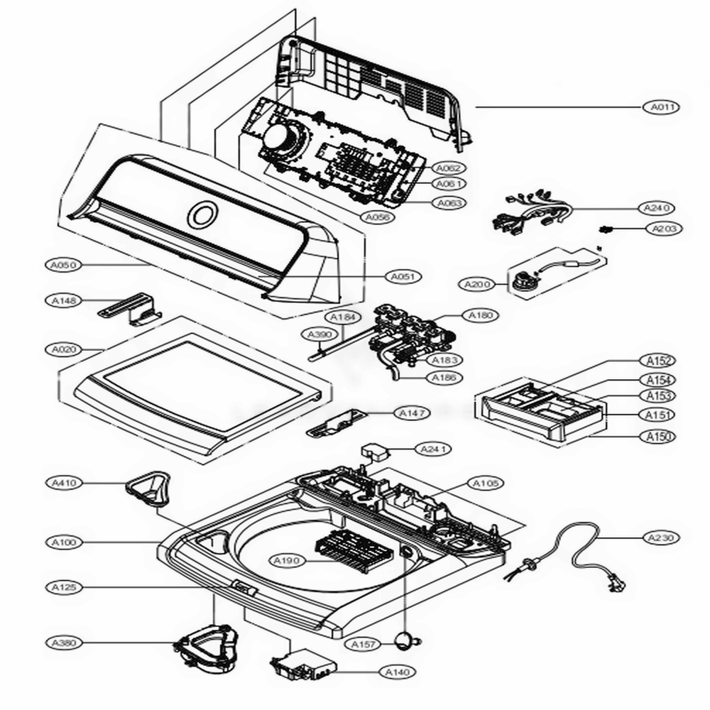 LG Lid Assembly - AFG73629719