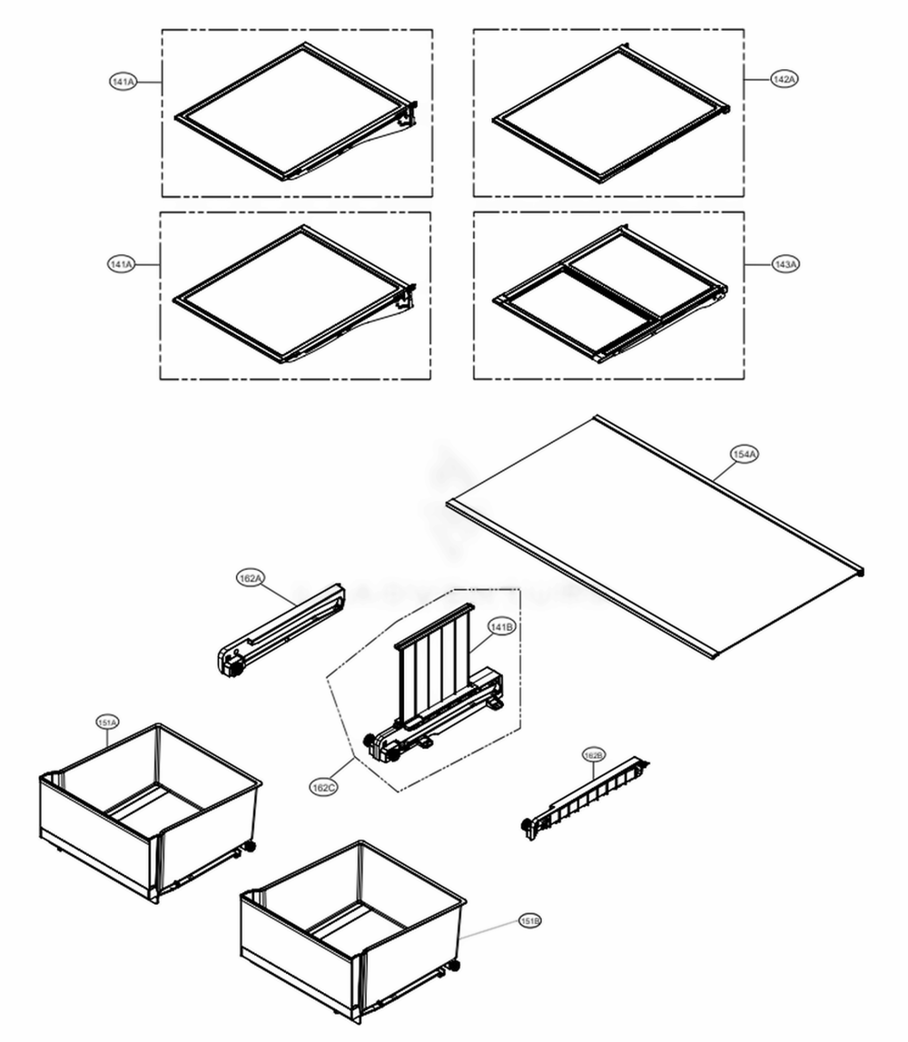 LG Rail Guide Assembly - AEC75738401