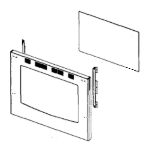 Samsung Range Oven Door Outer Panel Assembly - DG94-00947A