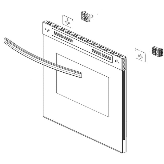 Samsung Assy Door Sub;Ne/Nx9000T,Sts,S - DG94-03604A