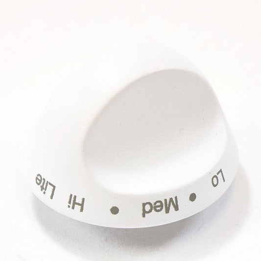 Whirlpool Range Surface Burner Knob (White) - WP71003058