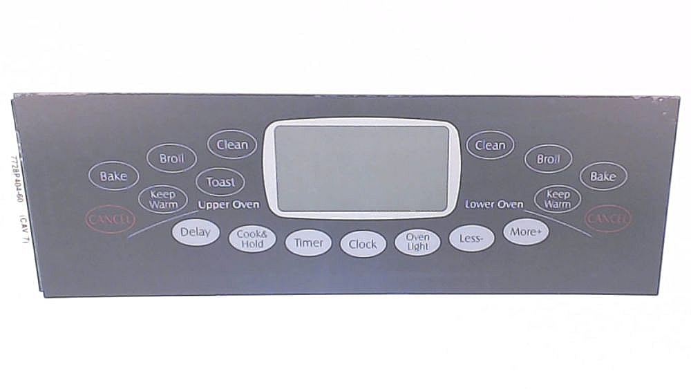 Whirlpool Range Control Panel Overlay - WP74009994