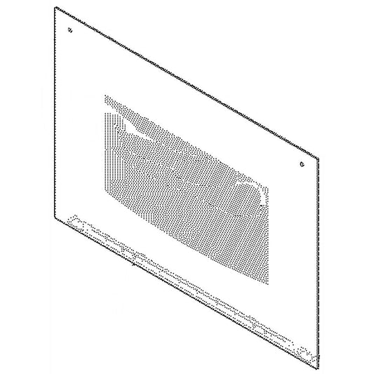Electrolux Wall Oven Door Outer Panel Assembly, Lower (Black) - 139039584