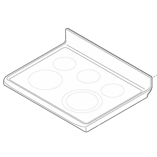 Electrolux Range Main Top Assembly (Black) - 5304514991