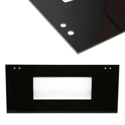 Whirlpool Wall Oven Microwave Door Outer Panel Assembly (Black) - WPW10199428