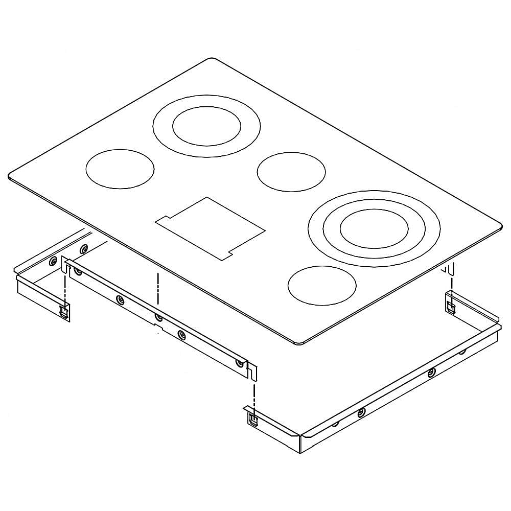Whirlpool Range Main Top Assembly - W10365150