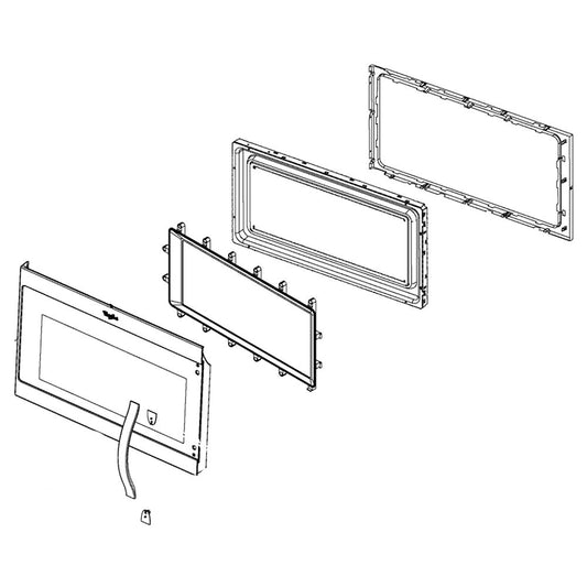 Whirlpool Door/Mw - W10889333