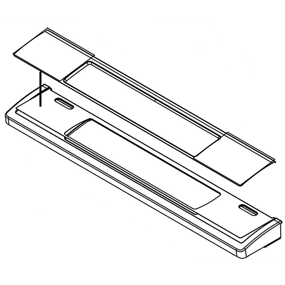Whirlpool Range Control Panel And Overlay (Black) - W10893944