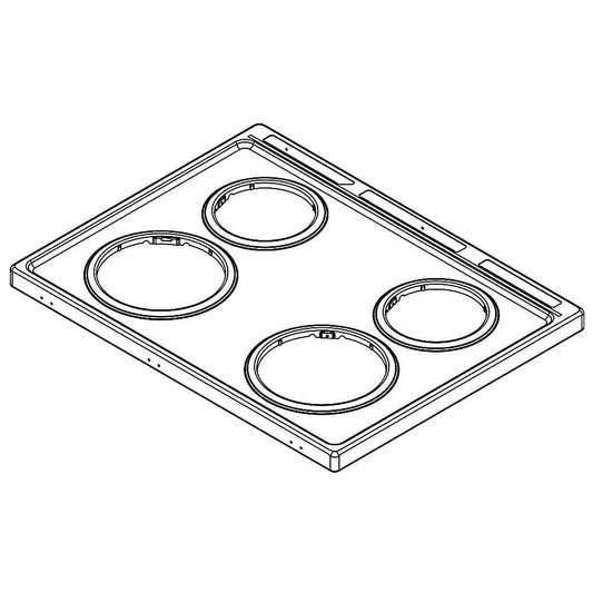 Whirlpool Range Main Top (Black) - W11040044