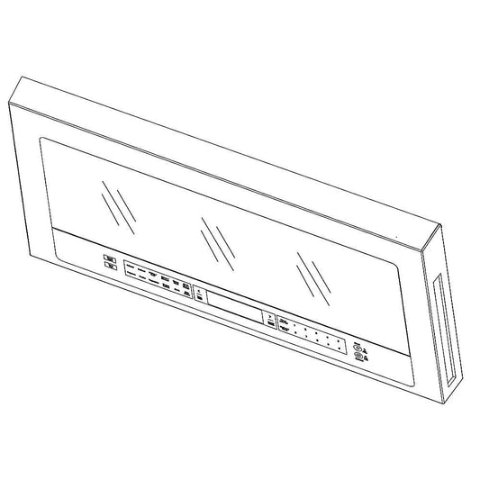 Whirlpool Microwave Door Assembly (Stainless) - W11186045