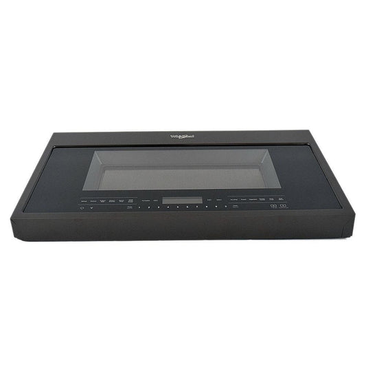 Whirlpool Microwave Door Assembly (Black Stainless) - W11186046