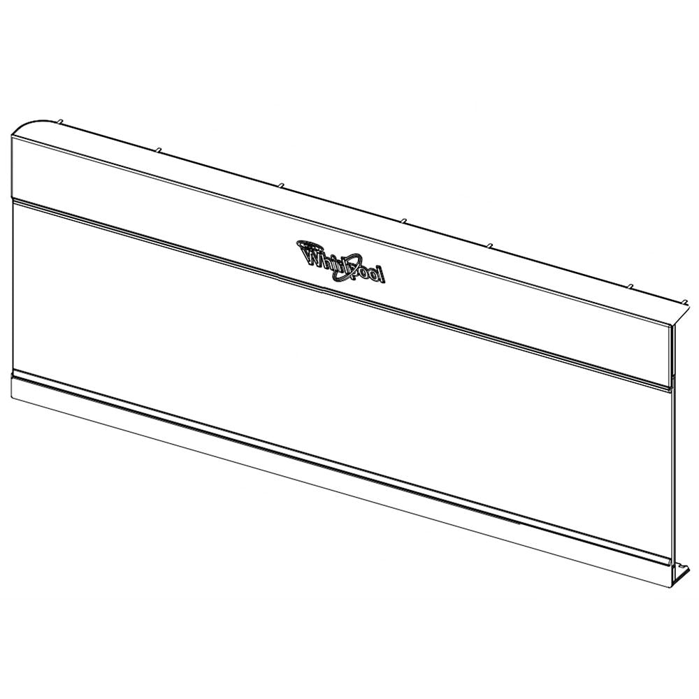 Whirlpool Microwave Door Assembly (Black) - W11206159
