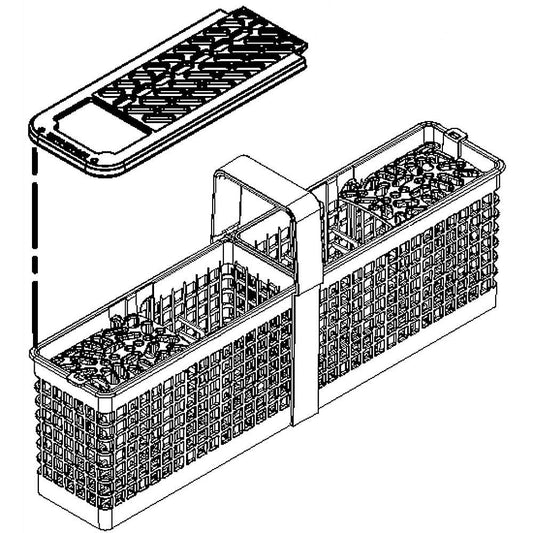 Whirlpool Dishwasher Silverware Basket Assembly - W10552271