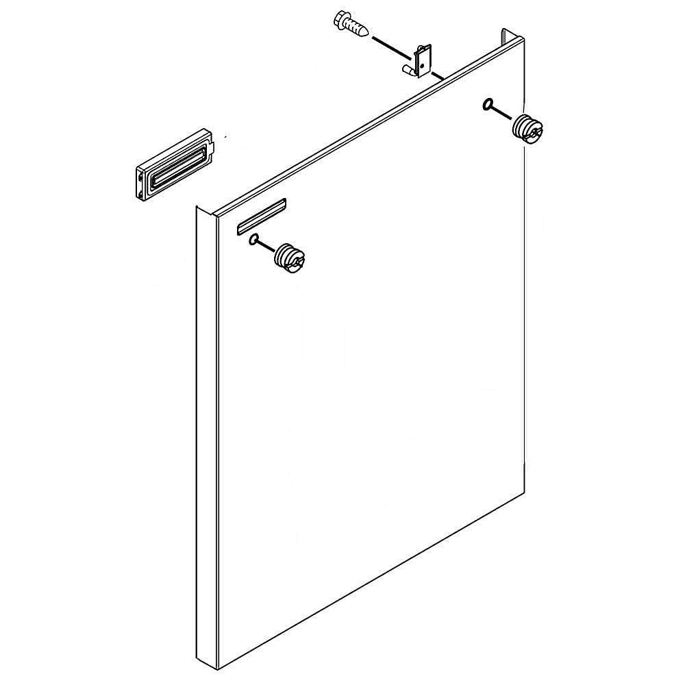 Whirlpool Dishwasher Door Outer Panel (Stainless) - W11131696